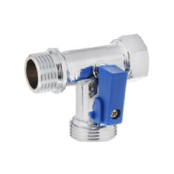 Краны двух- и трехпроходные для подключения стиральной машины