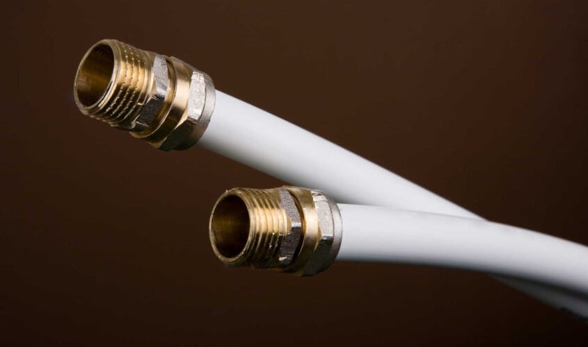 plumbing pipes with fittings